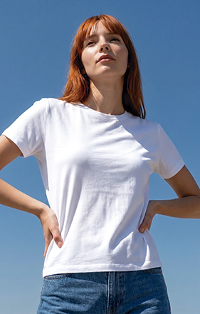 T-shirt de manga curta para mulher Belice
