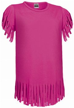 Vestido criança com franjas na bainha Indiana – foto 4