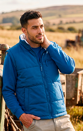 Colete acolchoado com polar interior Montana