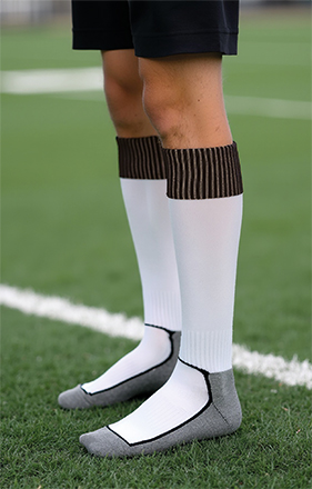 Meias de futebol bicolor Trafford