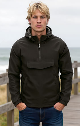 Anorak com capuz e meio fecho Oak