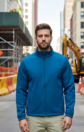Casaco softshell com punhos elásticos e dois Ronces