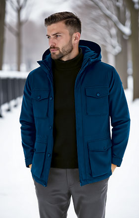 Parka impermeável com capuz e interior polar Westport