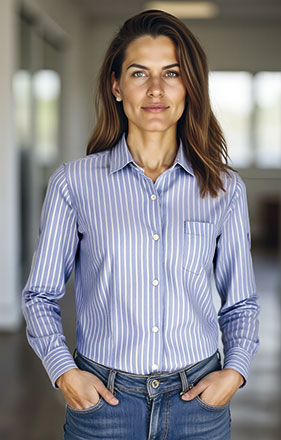 Camisa às riscas Corporation