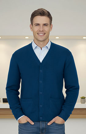 Casaco em malha com bolsos Cardigan
