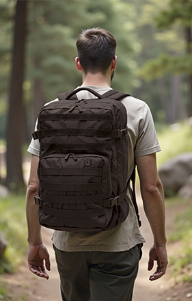 Mochila de grande capacidade com foles Seal
