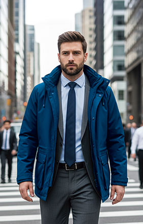 Parka multifuncional 3 em 1 Avenue