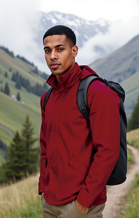 Parka acolchoada com capuz Manitoba