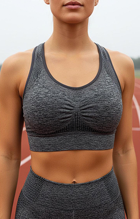 Top desportivo sem costuras Marina